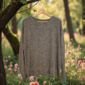 Lucky Brand | Women's | Heather Gray | Crew Neck Sweater | Loose Fit